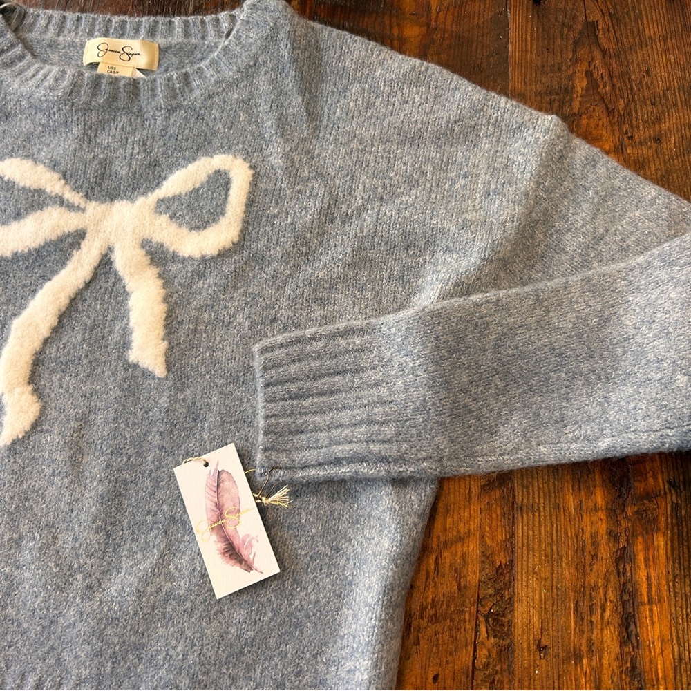 Jessica Simpson bow sweater
